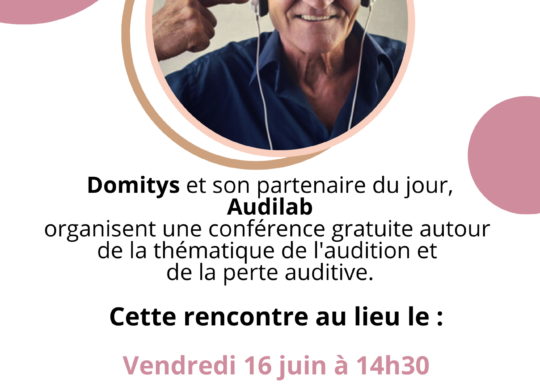 AFFICHE AUDILAB CONFERENCE DOMITYS ORTHEZ JUIN 2023