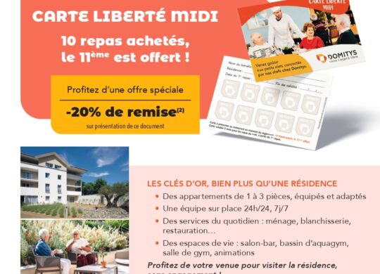 2-DEJEUNER VOISINS 1 ACHETE 1 OFFERT RESTAURANT DOMITYS ORTHEZ