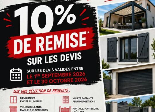 Promotion ED Menuiserie 10 ans