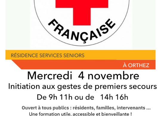 Formation croix rouge